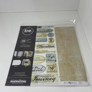 Creative Imaginations Be You Travel Memories Scrapbook Kit 120 Pieces New